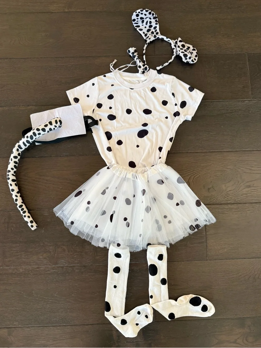 Dalmatian Spot Kids Costume Set - Black & White